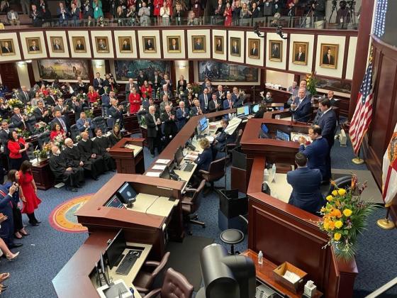 Gov. Ron DeSantis gave a State of the State address to start the 2022 legislative session.  Tom Urban/File