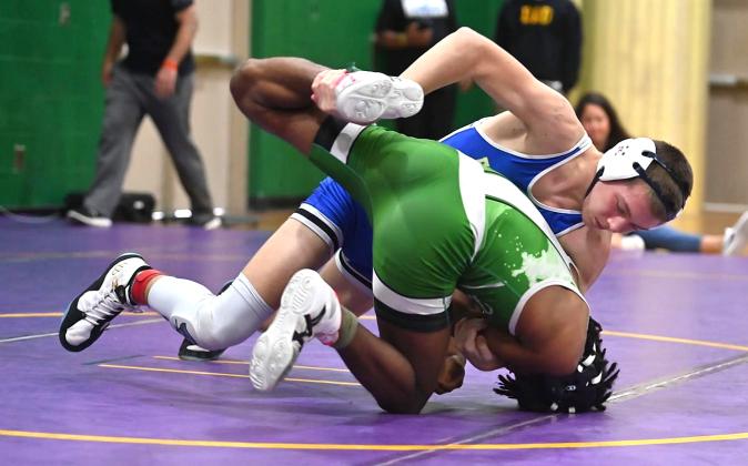 Pirate grapplers at Saylor duals. Photo by Erin Mahoney/Special