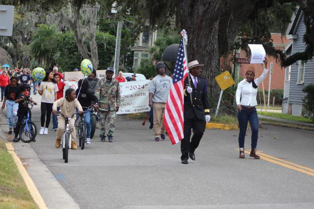 Martin Luther King Jr. honored in Fernandina Beach. Photo by Beth Jones/News-Leader