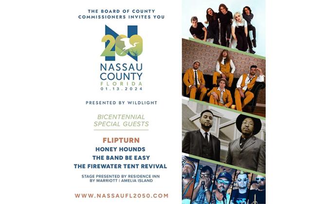 Nassau County Bicentennial kick-off event list. Submitted