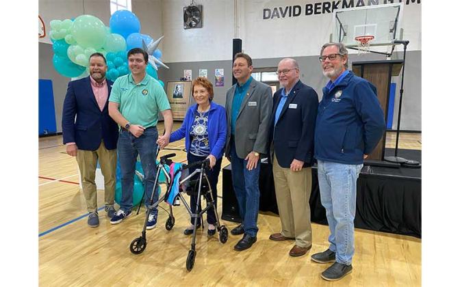 From left, Florida Congressman Aaron Bean, Mayor of Fernandina Beach Bradley Bean, Betty Berkman, Nassau County Commissioner Jeff Gray, Nassau County Commissioner John Martin and Nassau County Commissioner A.M. “Hupp” Huppman. Photo by Tracy Dishman