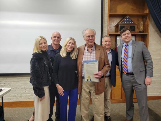 The city commission honored the life of Christina "Chris" Bryan for dedicated and exemplary civic service. Bryan family members were in attendance to accept the proclamation from Mayor Bean. Photo by Julia Roberts