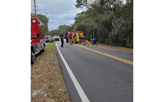 Residential Structure Fire – 522 Citrona Drive. Photos courtesty of Fernandina Beach Fire Department