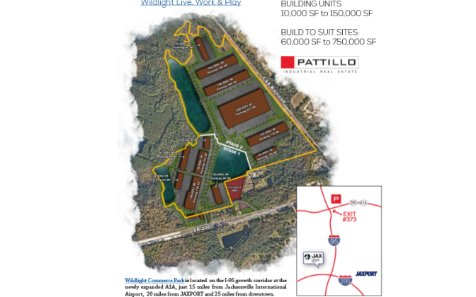 Aerial view of the newly opened Wildlight Commerce Park. Submitted