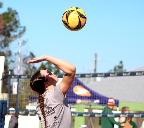 The Lady Pirate beach volleyball team. Photo by Beth Jones