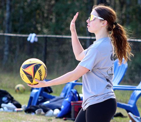 The Lady Pirate beach volleyball team. Photo by Beth Jones