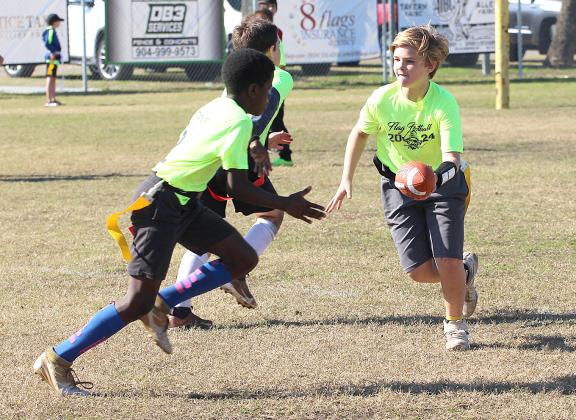Opening day for flag football. Photo by Beth Jones/News-Leader
