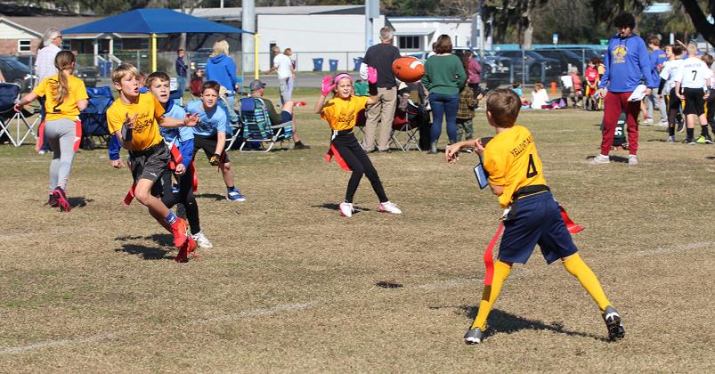 Opening day for flag football. Photo by Beth Jones/News-Leader