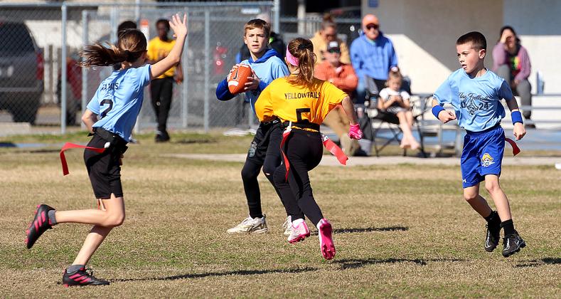 Opening day for flag football. Photo by Beth Jones/News-Leader