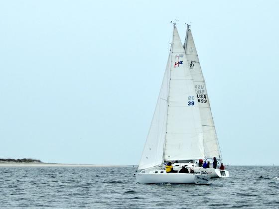 Miss Marsha close hauled in the second race. Submitted photo