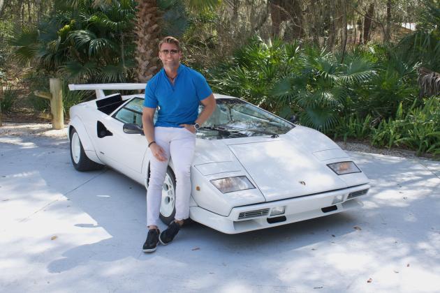 Jacques Shelton with Best in Class Countach. Photo by B. Douglas/Autoeditor
