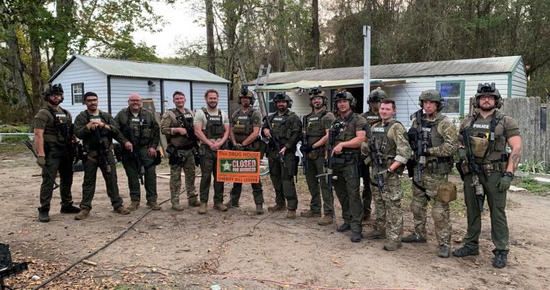 Nassau County Sheriff’s Office shuts down meth house in Yulee. Submitted