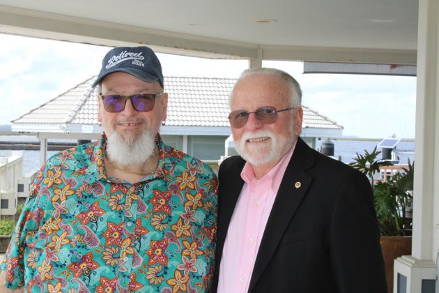 Robert Feige and Publisher Foy Maloy, right, have worked together for the past 29 years. Maloy describes Fiege as a “cornerstone” of the organization during that time. Photo by Julia Roberts/News-Leader