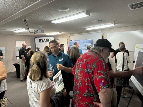 More than 100 people attended the event, where RYAM employees answered questions about a bioethanol facility proposed for construction inside its Fernandina Beach wood products plant. Submitted