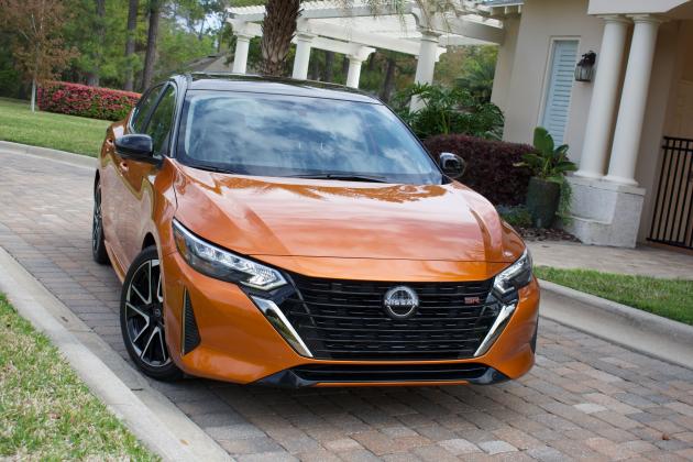 Nissan’s Sentra SR fights above its weight. Photo courtesy of B. Douglas/AutoEditor