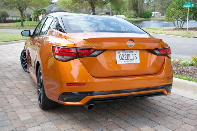 Nissan’s Sentra SR fights above its weight. Photo courtesy of B. Douglas/AutoEditor
