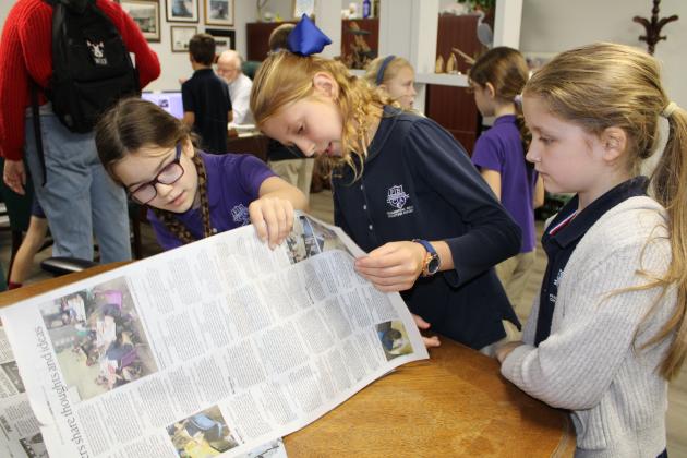 FBCA third grade visits the News-Leader.  Photo by Tracy McCormick-Dishman/News-Leader