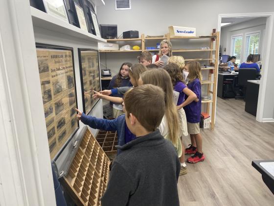 FBCA third grade visits the News-Leader.  Photo by Tracy McCormick-Dishman/News-Leader