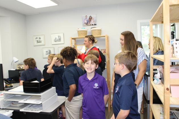FBCA third grade visits the News-Leader.  Photo by Tracy McCormick-Dishman/News-Leader