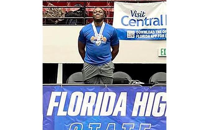 FBHS’s Josh Modupe is a state runner-up. Special photo