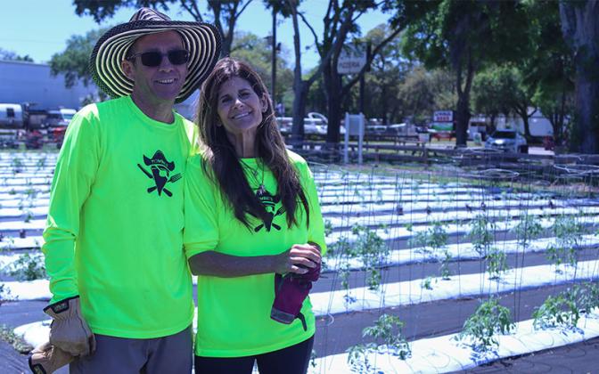 The Townies Pizza garden is more than a plot of land and plants. “It’s a symbol of beauty and community spirit right in the heart of town,” owners Matt and Angie Klabacka said. “We are grateful for the opportunity to showcase its beauty and offer the community a peaceful retreat amidst the hustle and bustle of everyday life.” Photo by Ashley Chandler/News-Leader