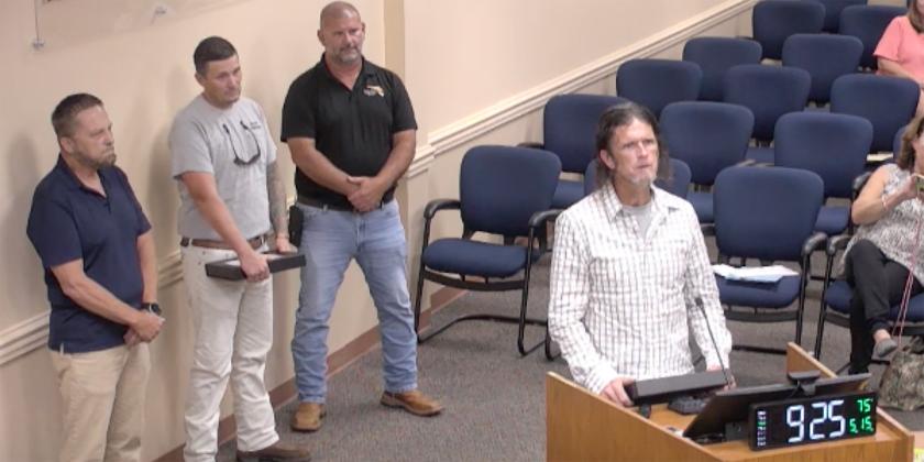 James (JD) Morgan expresses his gratitude for being recognized as a County Employee of the Quarter and the life-saving efforts of medical workers four years ago that allowed him to continue his electrical career. Submitted