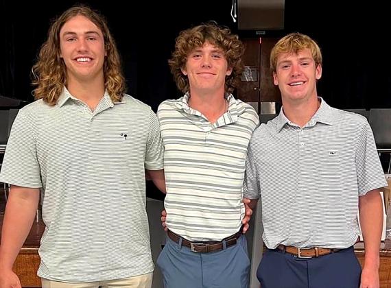 Seniors, from left, Hartman, Dickerson and Benjamin. Submitted