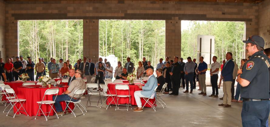 A ceremonial groundbreaking was held for Station 10 at 10 a.m. on Thursday in Nassau County. The third fire station groundbreaking since February. Photo by Ashley Chandler/News-Leader