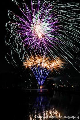 Fireworks explode in the sky over Fernandina Beach on July 4. Katrina Baxter shot these photos from the marina of the Hometown Fourth of July Celebration in Downtown Fernandina Beach. Photos by Katrina Baxter photography