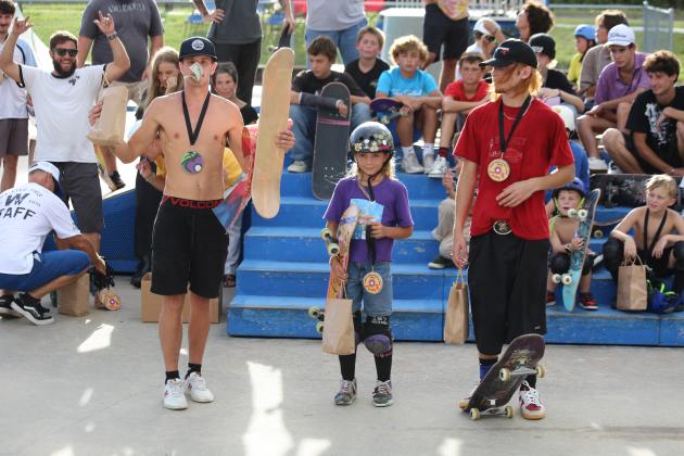 Winners of the Best of the Best awards included, from left, Josh Creamer, first; Coral-Mae Waldo, second; and Marcus St. John, third. Photo by Stephanie Nichols/Special
