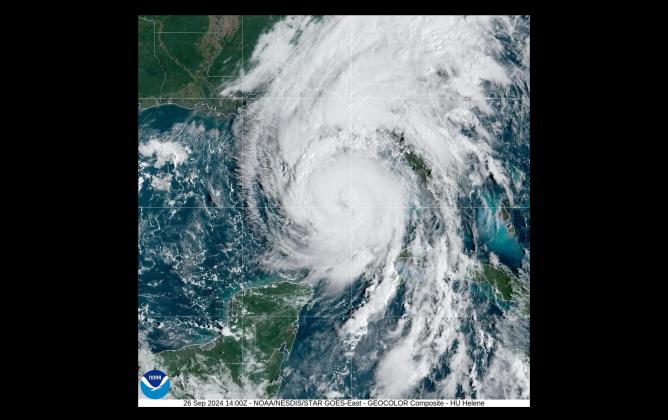 Image by NOAA on Thursday.