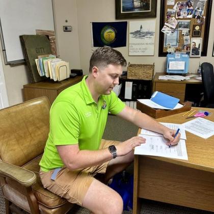 Mayor Bradley Bean declares a state of emergency for Fernandina Beach in response to severe weather conditions which have inundated stormwater and wastewater sewer systems. Submitted photo