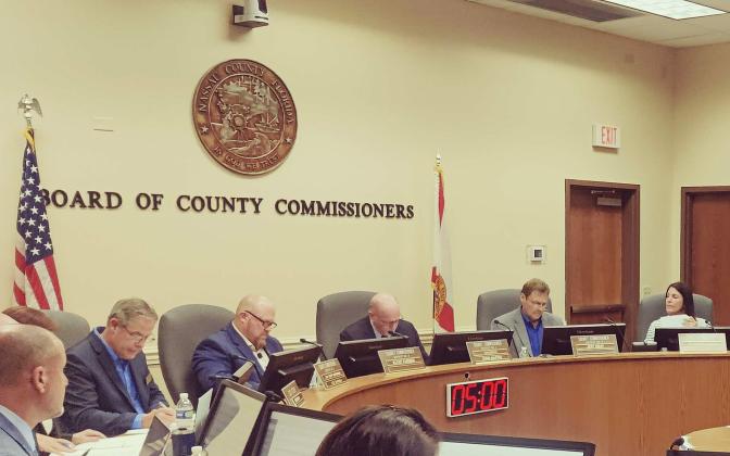 The Nassau County Board of County Commissioners meet Sept. 23 in the Commissioners' Chambers.