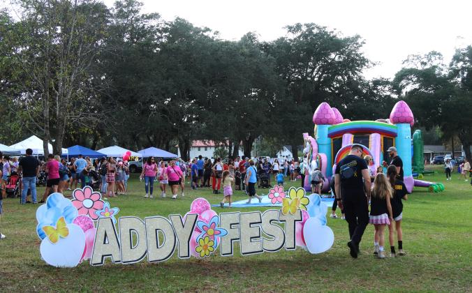 Members of the community packed Central Park on Monday for Addyfest — a celebration in honor of Addy Tomberline. Photo by Ashley Chandler/News-Leader