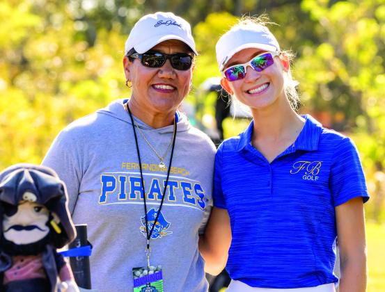 Coach Christina Steffen and state champion Sady Campbell. Photo courtesy Pam Bell Photography