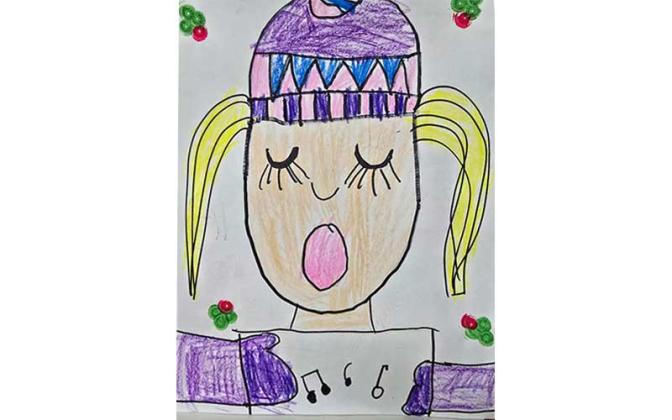 Grade level winners - Kindergarten, Lizzie Fellows, Southside Elementary, art teacher: Barnes. Submitted photo