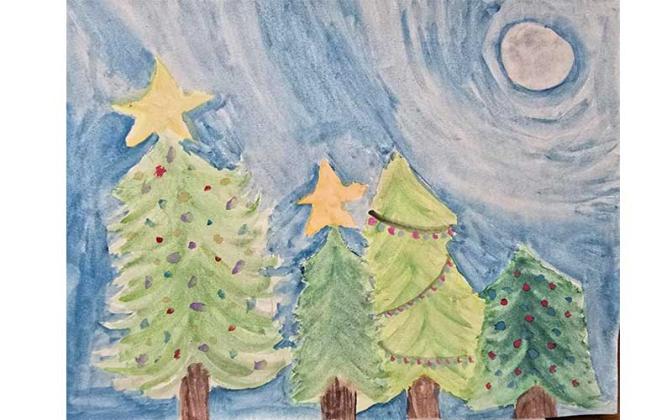 Grade level winner - Third Grade, Scarlette Greene, Callahan Intermediate, art teacher: Green.