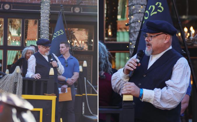 Several guest speakers were at Dining Down Centre to share the history of Fernandina Beach, in honor of the bicentennial. Photo by Ashley Chandler/News-Leader