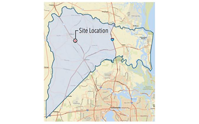 A Nassau County graphic shows the site location for Westside Regional Park. Construction for the highly-anticipated park is set to begin Jan. 20. Submitted