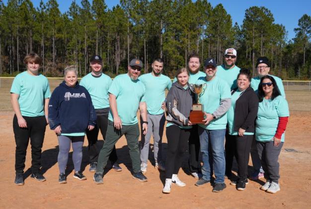 The "teal team" won the kickball tournament at Government Field Day, an events held by the Board of County Commissioners for county staff and families. The teal team was made up of members of the Clerks' office. Submitted