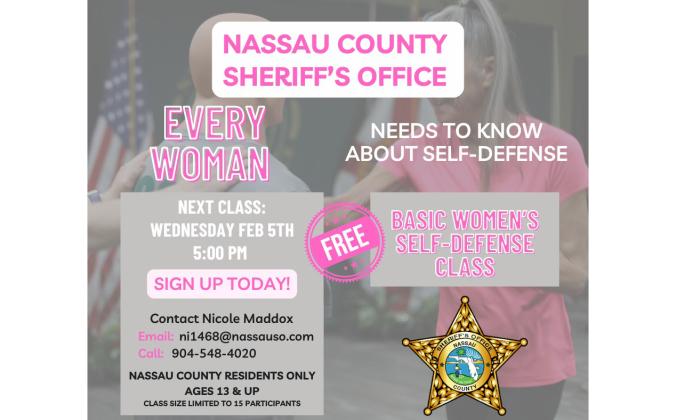 The Sheriff's Office shared this on social media to advertise for the free Women's Self Defense Class next week. Submitted