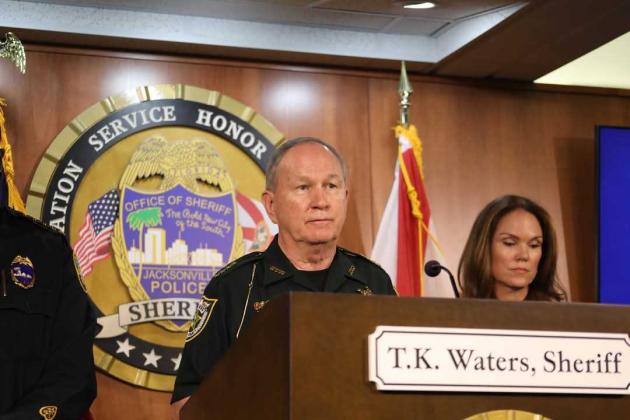 Nassau County Sheriff Bill Leeper attends a press conference Thursday to discuss the incident that occurred in Nassau County. A teenager was shot in the arm while playing Senior Assassins. Right: State Attorney for Florida's Fourth Judicial Circuit Melissa Nelson. Submitted