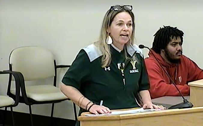 The Nassau County School Board heard from Carrie Jones, parent of a Yulee High School baseball player, who detailed concerns about deteriorating conditions at the school’s baseball facilities. Submitted photo