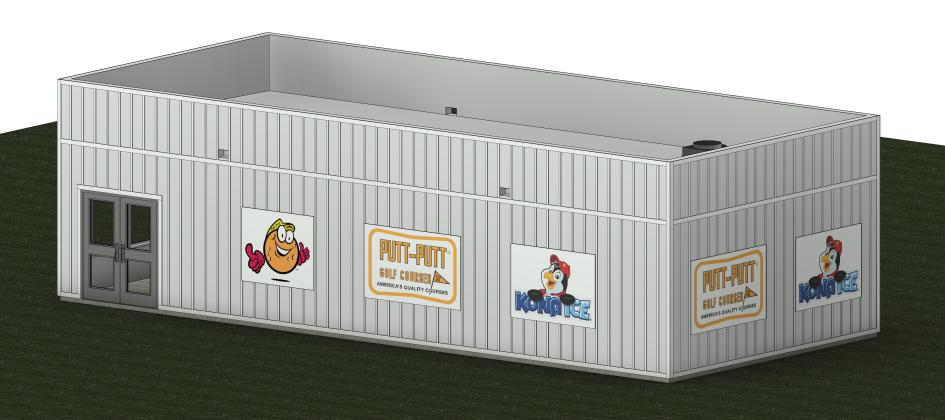 The new building to house the Putt-Putt at Main Beach will be simple, and keep the same footprint as the old one. Submitted