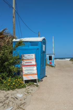 The beach driving access point on Gregg Street pictured earlier this month. Photo by Ashley Chandler/News-Leader