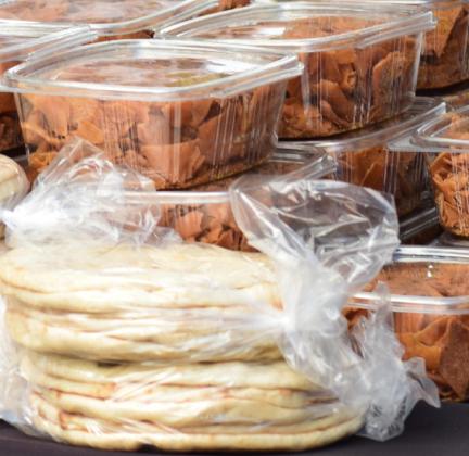 Pita bread, chips, hummus, garlic spreads and other Halal-friendly foods will be available alongside blooming shrubs from Ever Blooming Gardens and live music by Driftwood, featuring founder Jim Herrington and his son, Wesley, at the Fernandina Beach Market Place this Saturday. Submitted