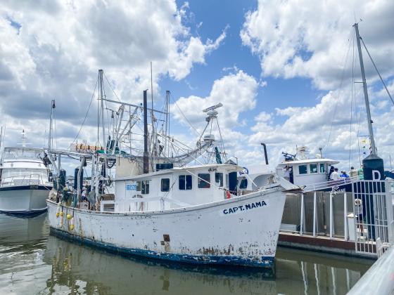 The Blessing of the Fleet was held Sunday during the 60th anniversary Isle of Eight Flags Shrimp Festival. Photo by Tracy McCormick-Dishman/News-Leader