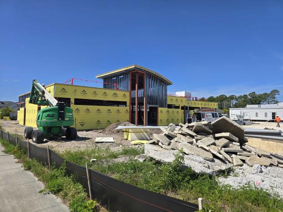 Baptist Nassau is building a new primary care office in Fernandina Beach. The construction is expected to be finished in November. Photo by Julia Roberts/News-Leader