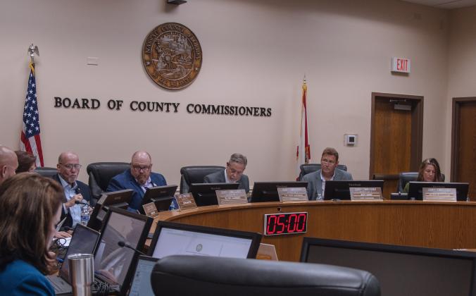 The Board of County Commissioners meet April 28 in the Commissioners Chambers at the James S. Page Governmental Complex. Photo by Ashley Chandler/News-Leader