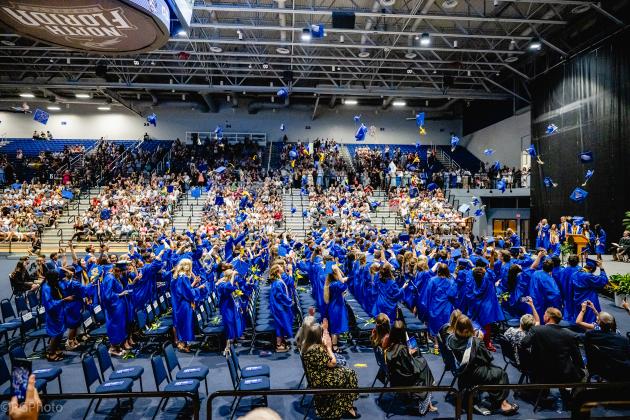 The Fernandina Beach High School Class of 2025 graduation ceremony was held Saturday at the University of North Florida Arena in Jacksonville. Photo by Penny Glackin/Special to the News-Leader